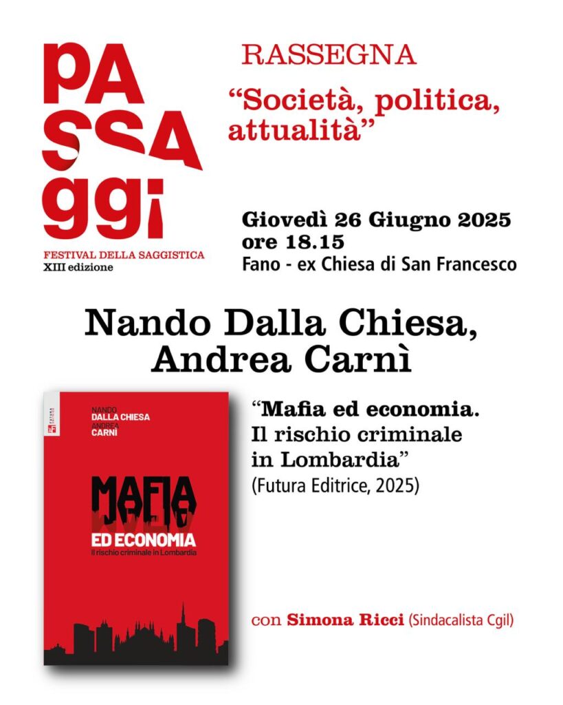 A “Passaggi Festival” di Fano (PU), “Mafia ed economia” e il reading concert sulle navi a perdere