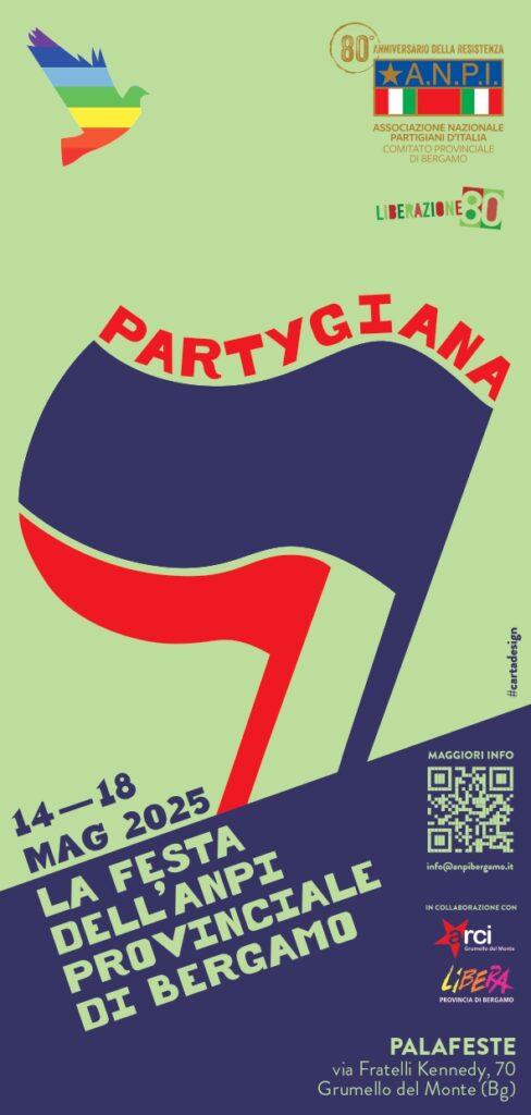 Partygiana: a Grumello del Monte (BG) la festa dell’ANPI Provinciale di Bergamo