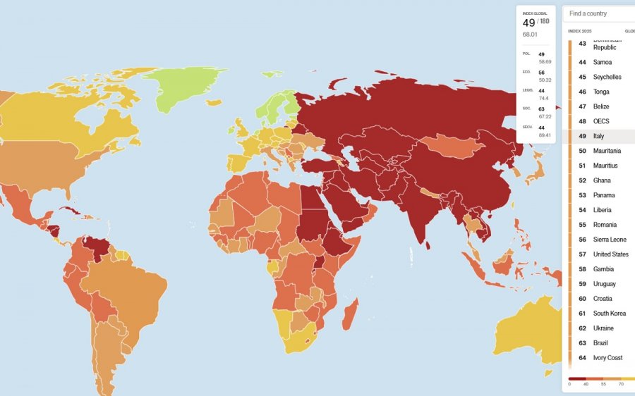 Index Rsf 2025, Italia al 49° posto. Fnsi: «In queste condizioni la situazione non può che peggiorare»