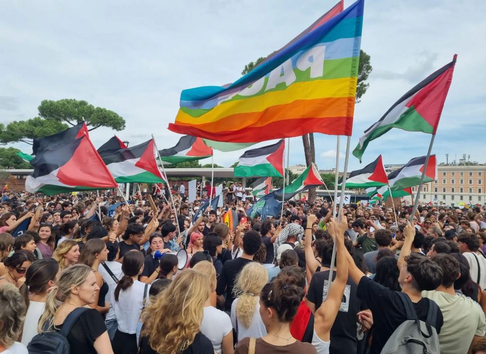 Sciopero palestina 22 settembre roma corteo