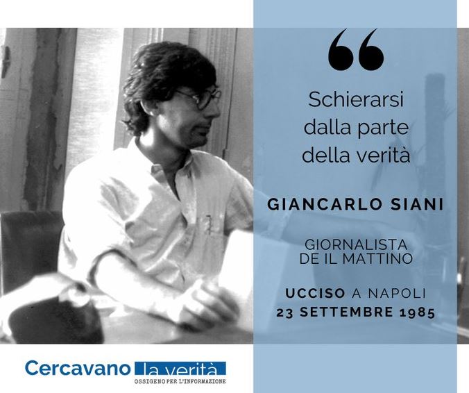 Giancarlo Siani fu ucciso 39 anni fa a Napoli. Studiava la camorra e la raccontava