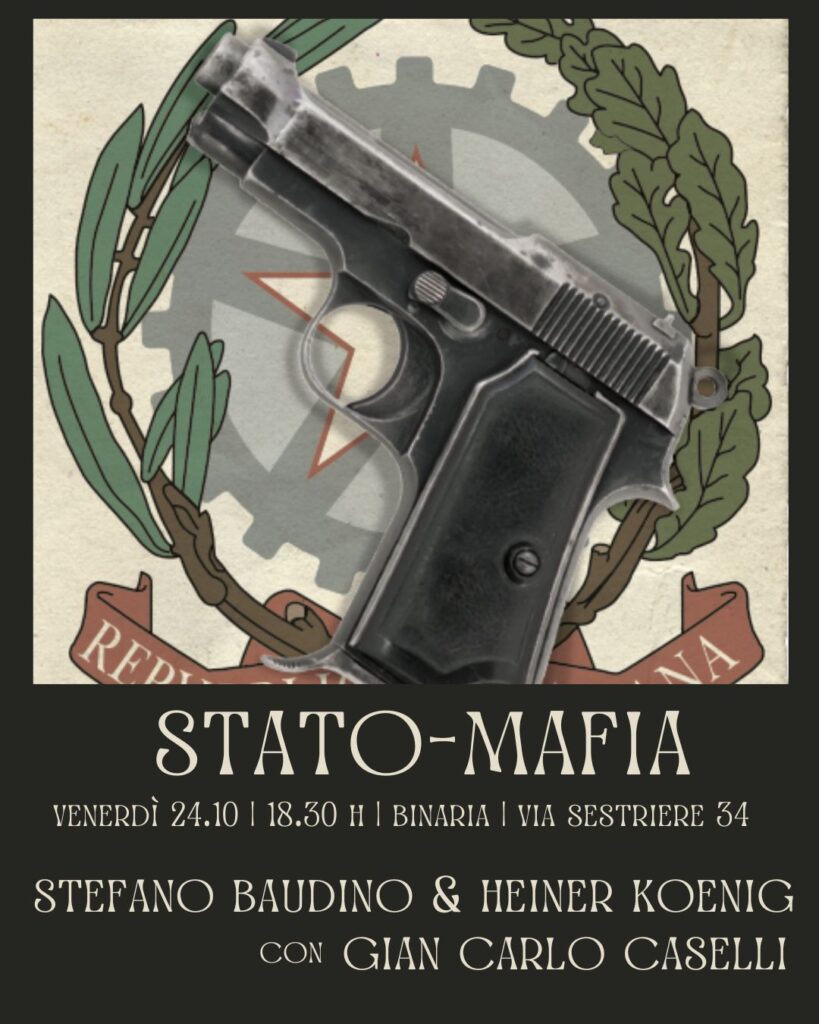 Torino venerdì 24/10, a Binaria la presentazione del libro “Stato-mafia. La guerra dei trent’anni”