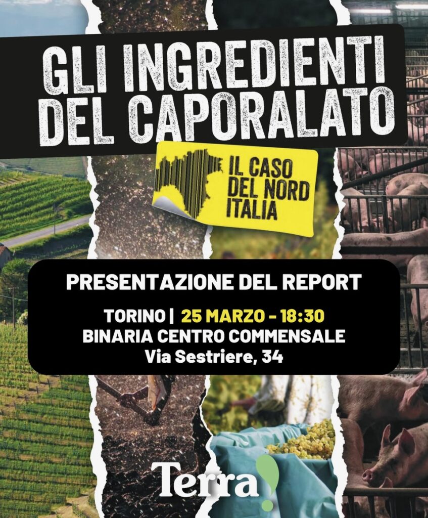 Caporalato in Piemonte, il caso del Nord Italia. Binaria, Torino martedì 25 marzo